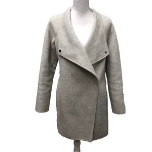 Vince Wool Coat Womens Small Gray Mid Length Outdoor Gorpcore Business Career